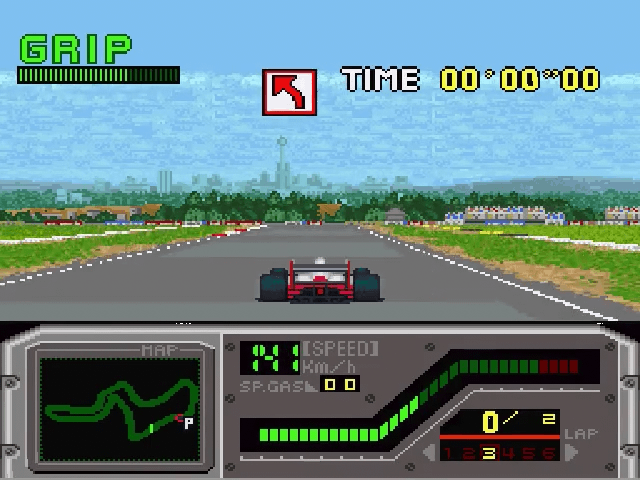 Redline F-1 Racer screenshot 5 for Super Nintendo